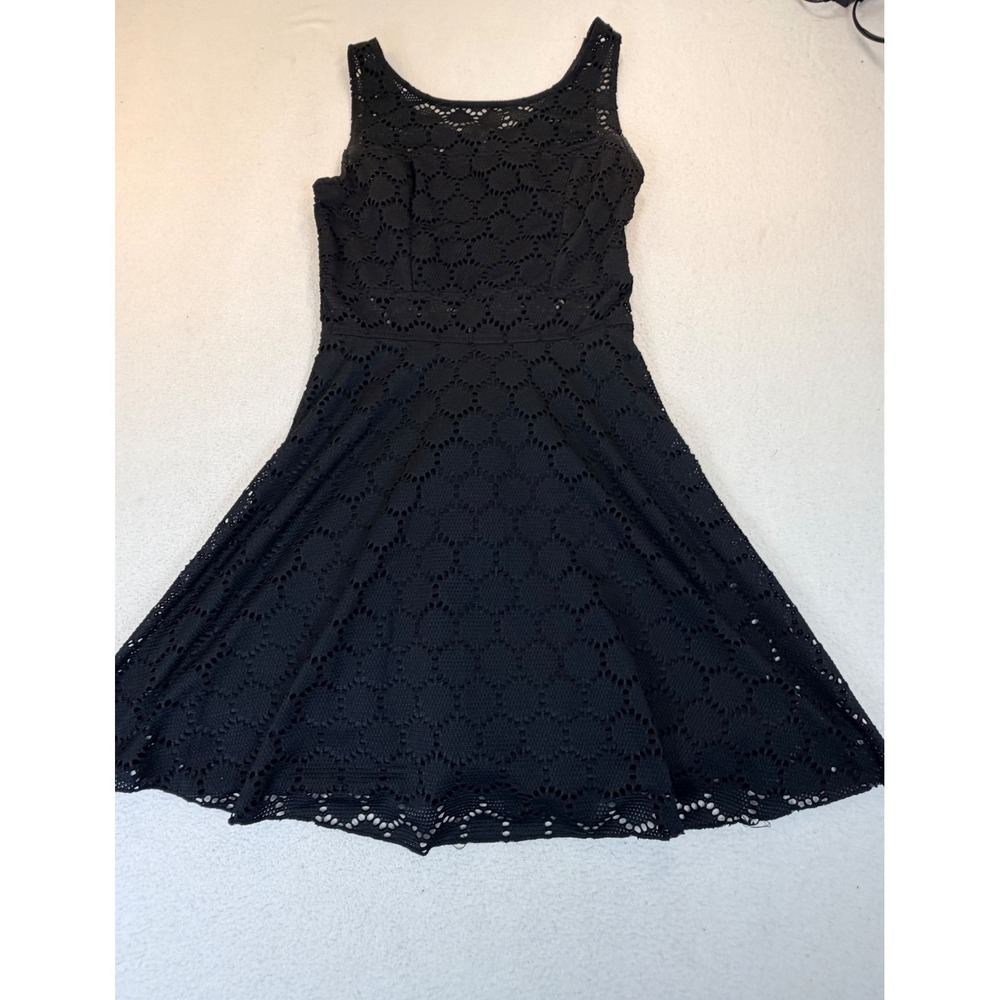 Trixxi Crochet Lace Dress Women Size 5 Black Coquette